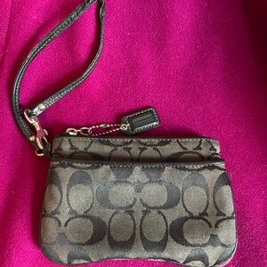 Black Coach Wristlet
